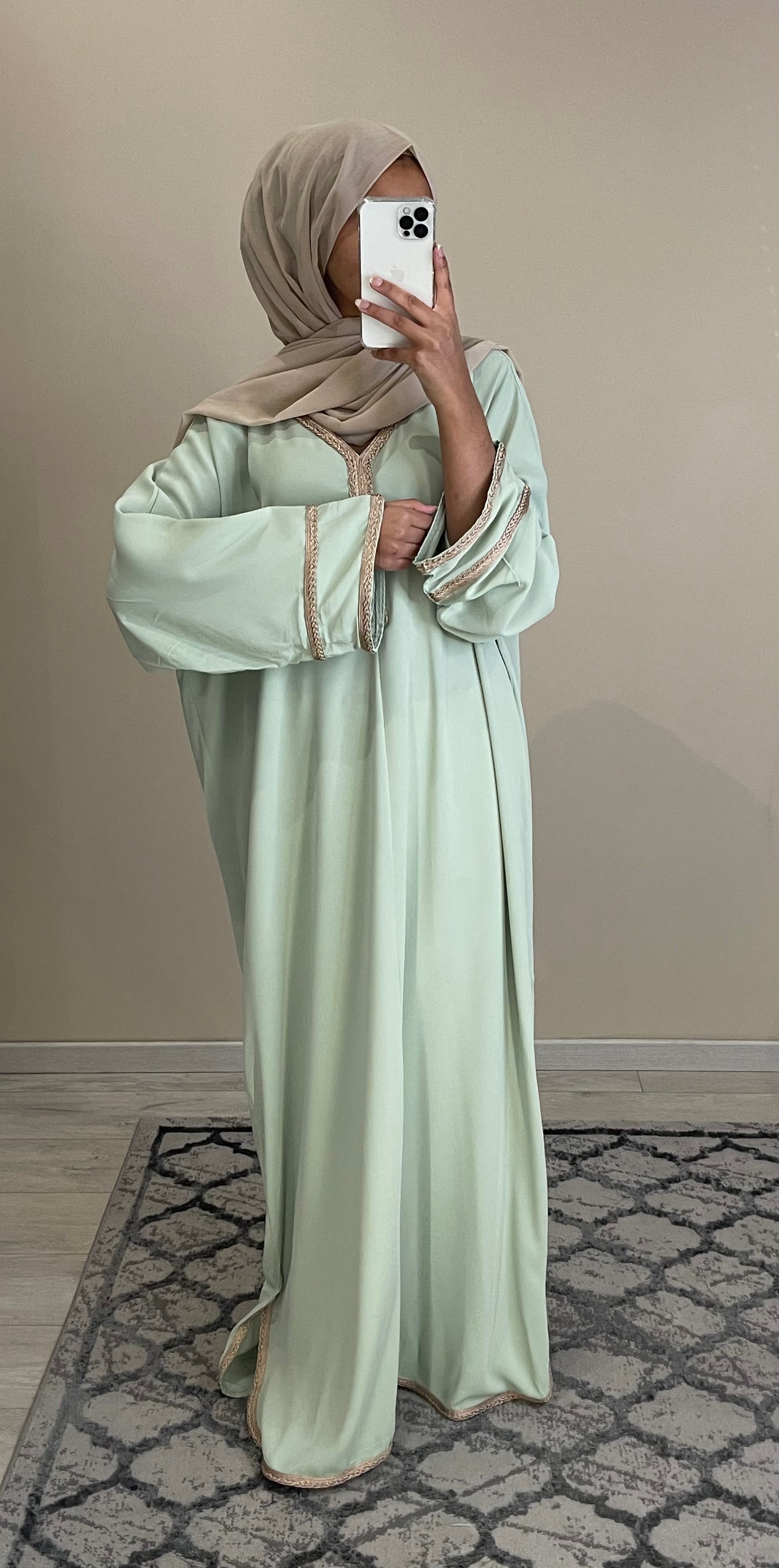 ROBE CAFTAN SATIN AMIRA