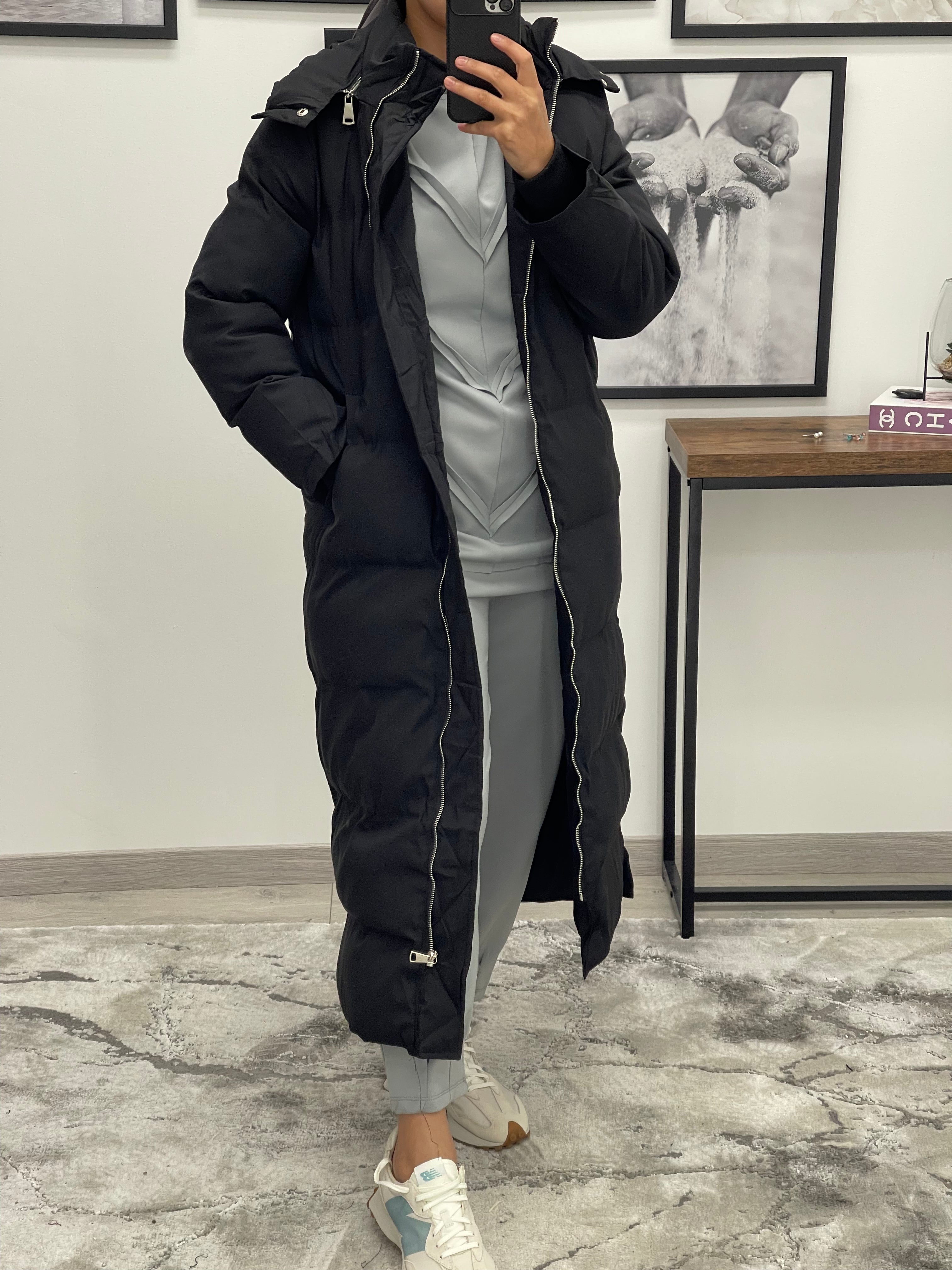 Doudoune femme sales noir et or