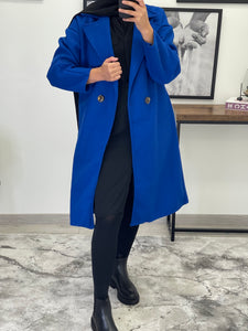 MANTEAU OVERSIZE FEMME BLEU