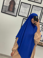 Charger l&#39;image dans la galerie, KHIMAR SOIE DE MEDINE BLEU ROYAL
