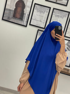 KHIMAR SOIE DE MEDINE BLEU ROYAL