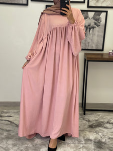 ABAYA AMINA ROSE PÂLE