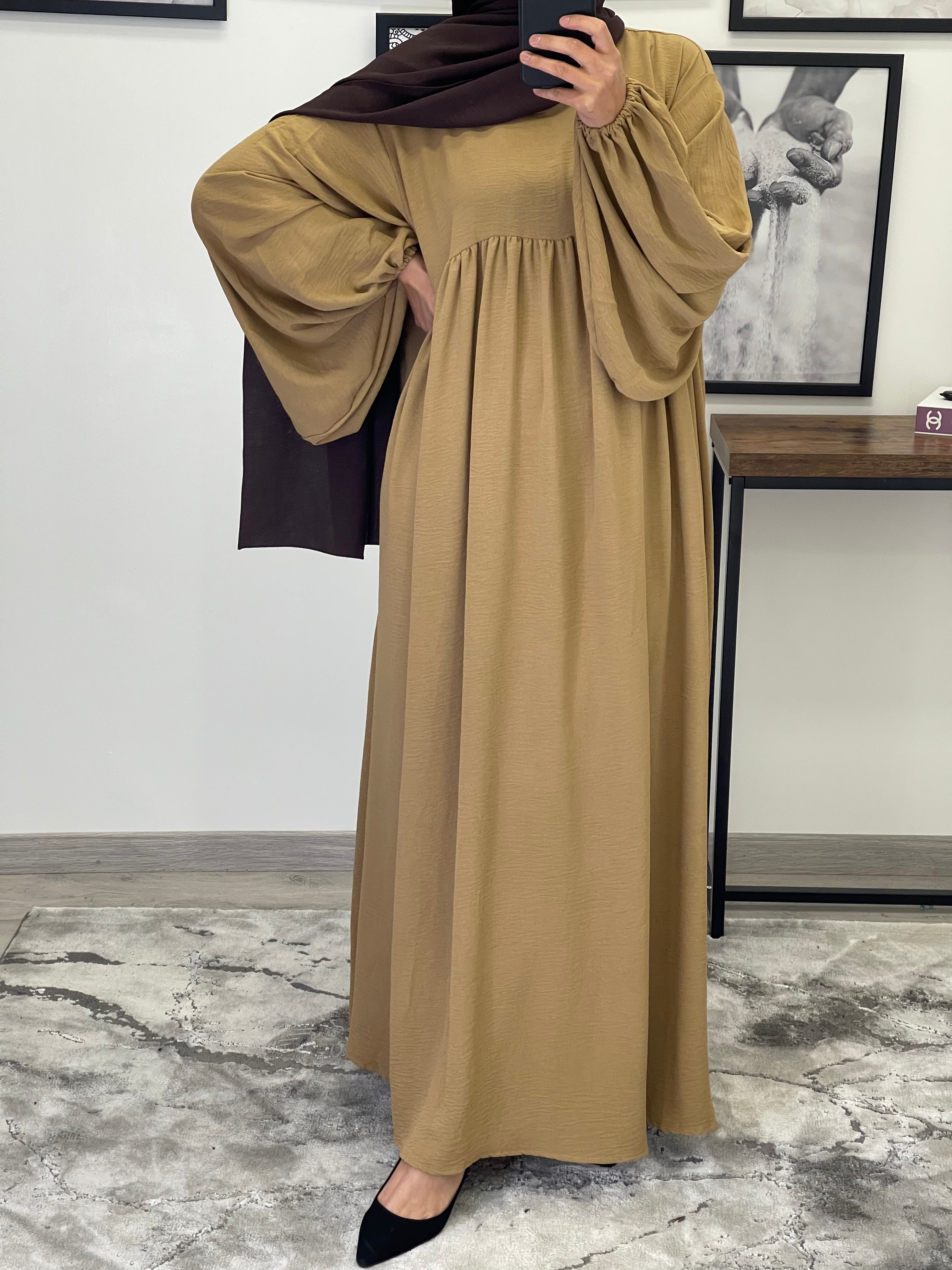 ABAYA AMINA BEIGE