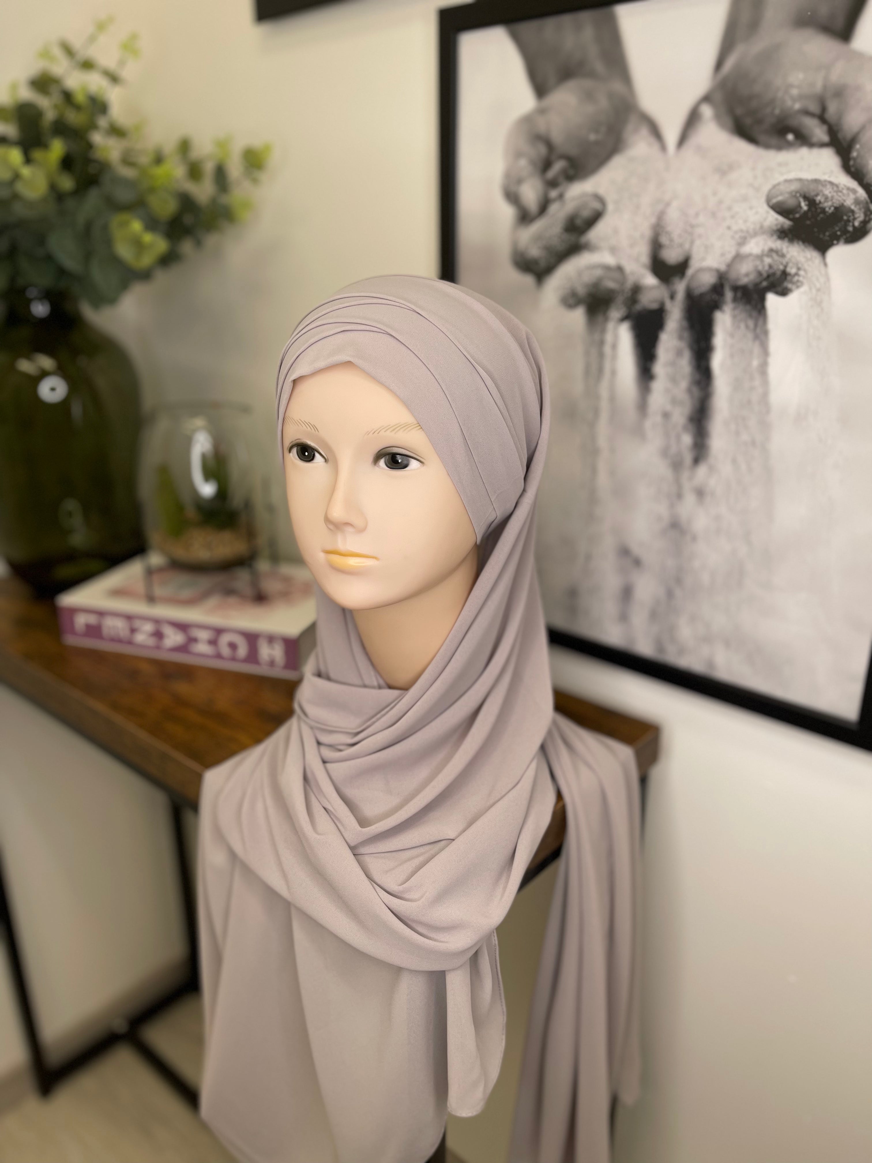 HIJAB PRÊT À ENFILER BEIGE